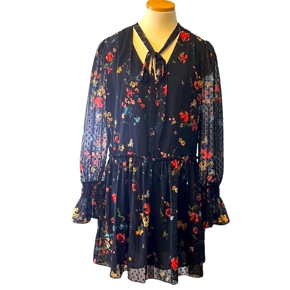 Laundry by Shelli Segal Floral Semi-Sheer Midi Dress, sizes: 2, 6 & 10 - Picture 2 of 12